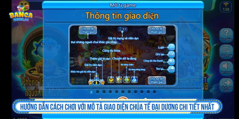 Hướng dẫn cách chơi với mô tả giao diện Chúa Tể Đại Dương chi tiết nhất
